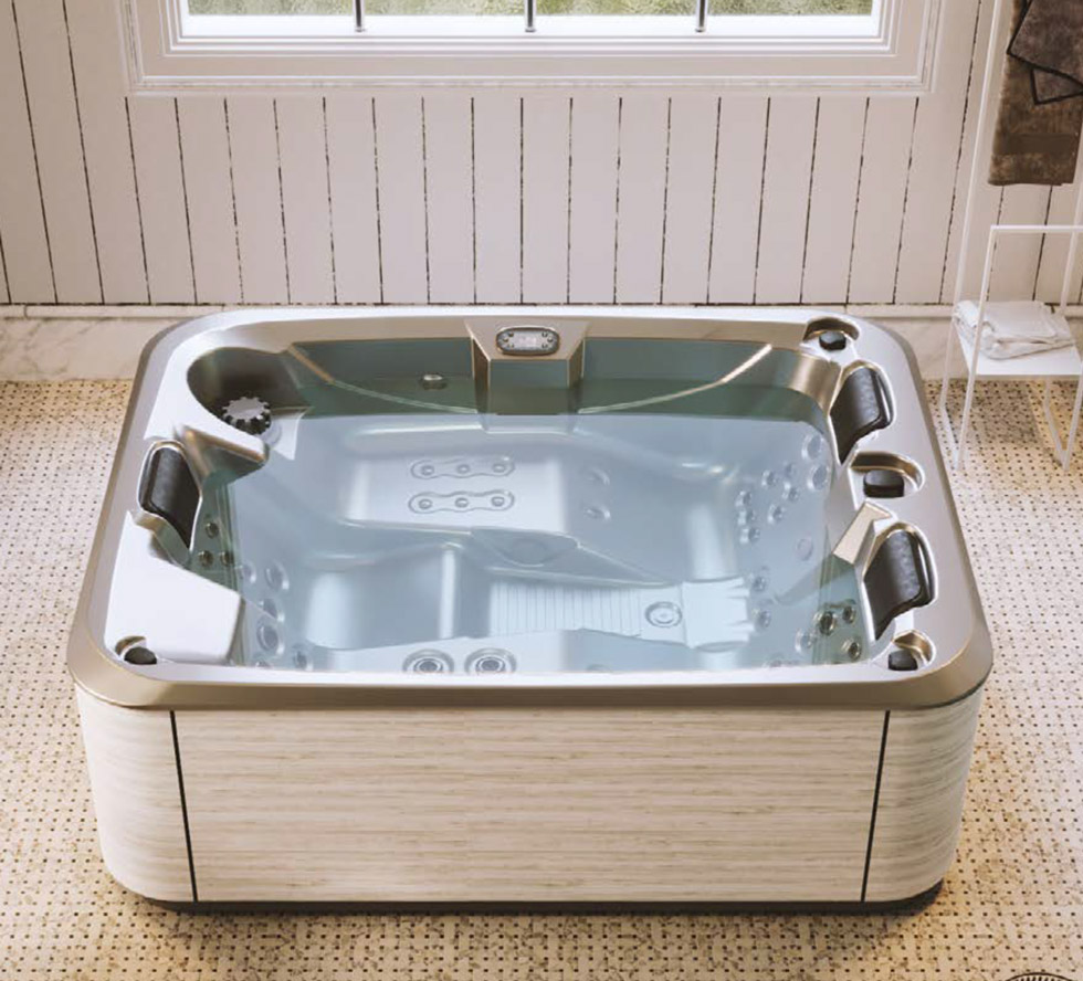 spa avec bardage bois clair